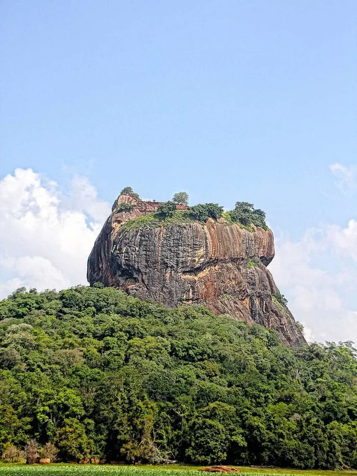 Sigiriya rock fortress rising above the jungle