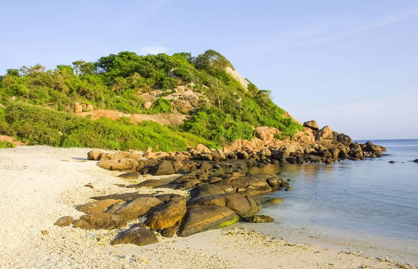 Pigeon Island off the coast of Sri Lanka