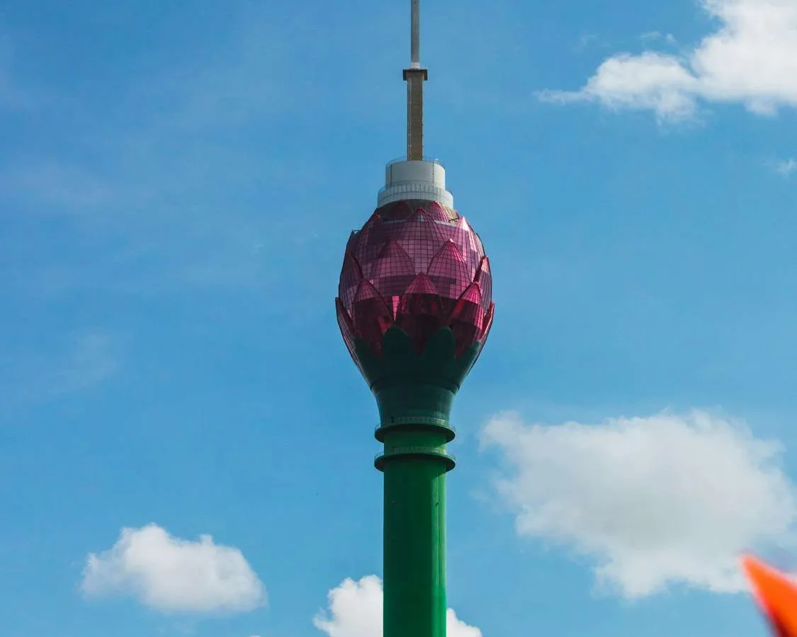 The Lotus Tower rising over Colombo